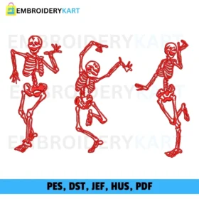 3 SKELTON Embroidery file