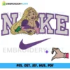 Nike Princess Rapunzel Embroidery Design
