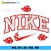 Nike Akatsuki Naruto Machine Embroidery design