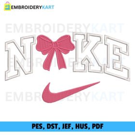 Nike Bow Embroidery Design