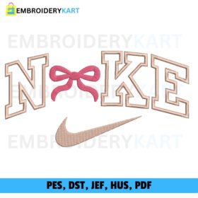 Nike Coquette Bow Embroidery Design