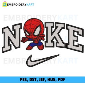 Nike X Spiderman Embroidery Design