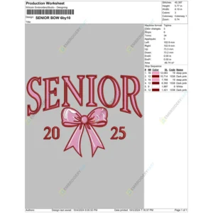 SENIOR BOW 6by10