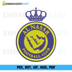 Al-Nassr Football Club Embroidery Design