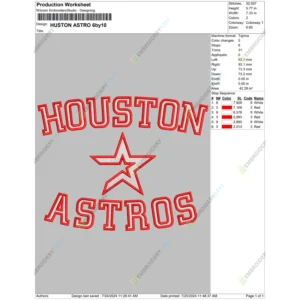 HUSTON ASTRO 6by10