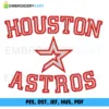 Houston Astros Logo Embroidery Design
