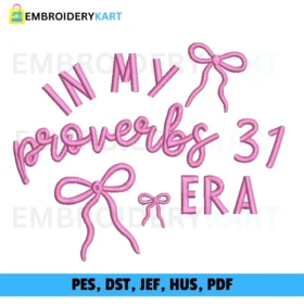In my proverbs era Embroidery Drsign