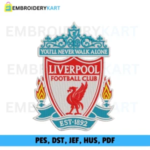 Liverpool Football Club Embroidery Design