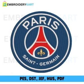 Paris Saint Germain FC Embroidery Design