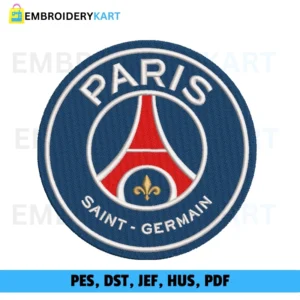 Paris Saint Germain FC Embroidery Design