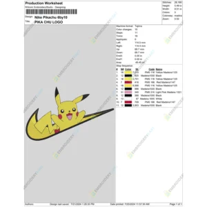 Nike Pikachu 6by10