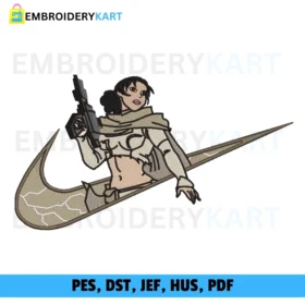 Padme Amidala Nike Swoosh Embroidery Design