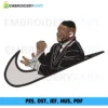 Swoosh Mike Tyson Embroidery Design