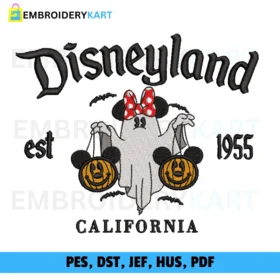 Disneylamd minnie Halloween Embroidery design