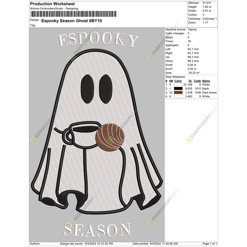 Espooky Season Ghost 6BY10