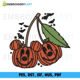 HELLOWEEN Pumpkin leave Embroidery design