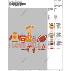 I LOVE FALL 6BY10