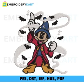 MICKEY LOGO Halloween Embroidery design