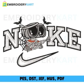 Nike Wall e Halloween Embroidery design