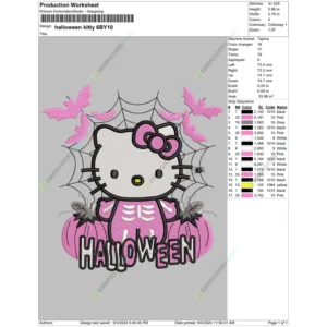 halloween kitty 6BY10