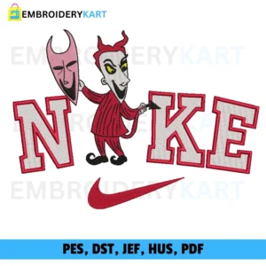 Nike Lock Halloween Embroidery design