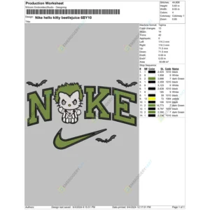 Nike hello kitty beetlejuice 6BY10