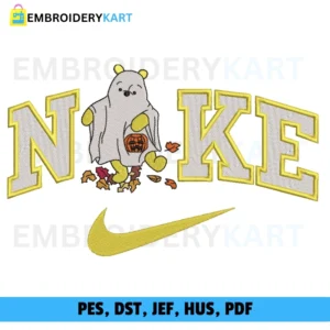Nike pooh halloween Embroidery design