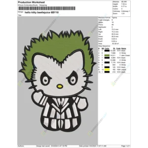 hello kitty beetlejuice 6BY10