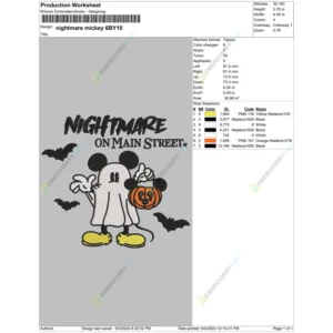 nightmare mickey 6BY10