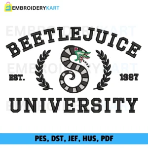 BEETLEJUICE Halloween Embroidery design