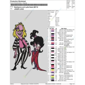 Beetlejuice and Lydia Deetz