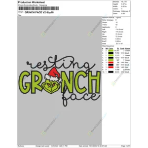 GRINCH FACE V2 6by10