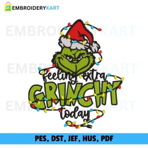 GRINCHY LOGO Christmas Embroidery design