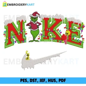 NIKE GRNCH v2 Christmas Embroidery design