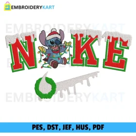 NIKE Christmas Stitch Embroidery design