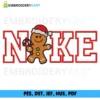 Nike Gingerbread Christmas Embroidery design