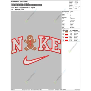 Nike Gingerbread v2 6by10