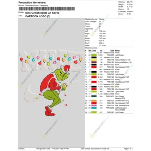 Nike Grinch lights v2 6by10
