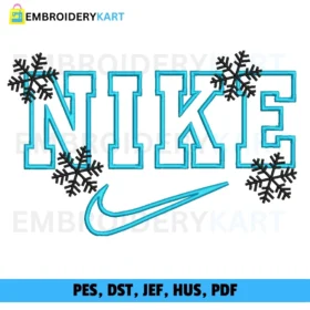 Nike Snow Christmas Embroidery design