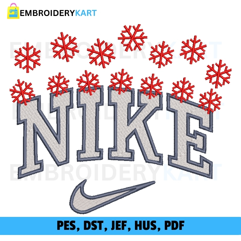 Nike Snow v2 Christmas Embroidery design