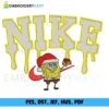 Nike Spongebob Christmas Embroidery design