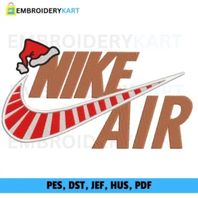 Nike Air Christmas Embroidery design
