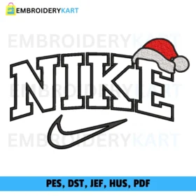 Nike christmas cap v2 Embroidery design