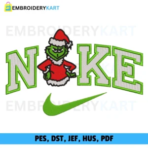 Nike grinch v1 Christmas Embroidery design