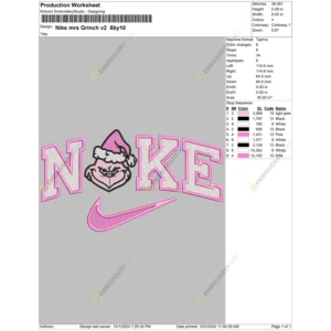 Nike mrs Grinch v2 6by10