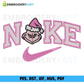 Nike mrs Grinch v2 Christmas Embroidery design