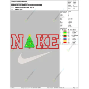 nike Christmas tree v1 6by10