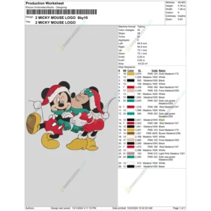 2 MICKY MOUSE LOGO 6by10