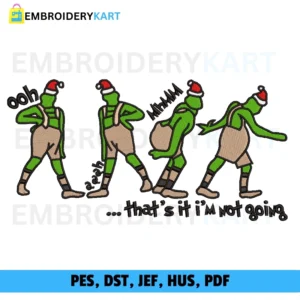 4 grinch Christmas Embroidery design