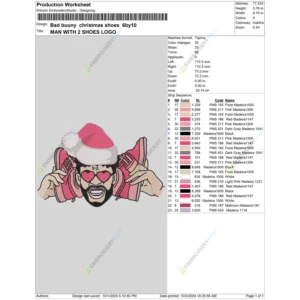 Bad buuny christmas shoes 6by10